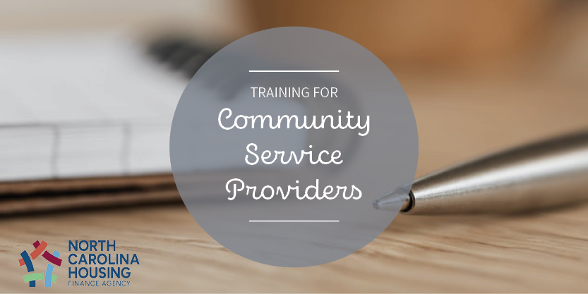 Fair Housing Training I Webinar: Basic for Housing Providers graphic that says training for community service providers