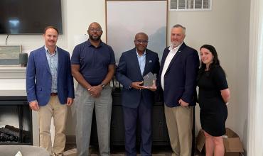 Eastway Crossings Apartments Recognized for Outstanding Creative Partnerships Award presentation to Eastway Crossings