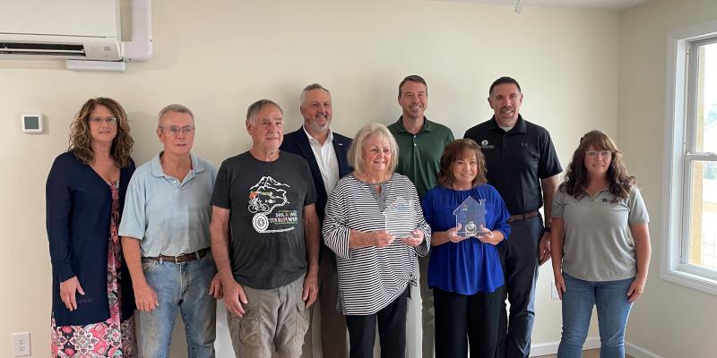 Spindale Neighborhood Revitalization Recognized for Significant Community Impact The Spindale Neighborhood Revitalization team accepting their awards